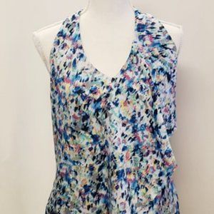 Ann Taylor V Neck Sleeveless Multicolor Size 6p